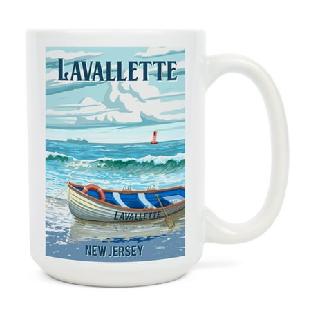 15 fl oz Ceramic Mug Lavallette New Jersey Lifeboat on Beach Dishwasher & Microwave Safe
15 fl oz Ceramic Mug Lavallette New Jersey Lifeboat on Beach Dishwasher & Microwave Safe