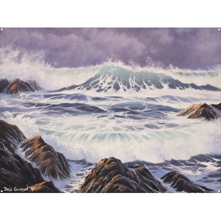 The Breakers Metal Art Print by Rose Gehrman (18" x 24")