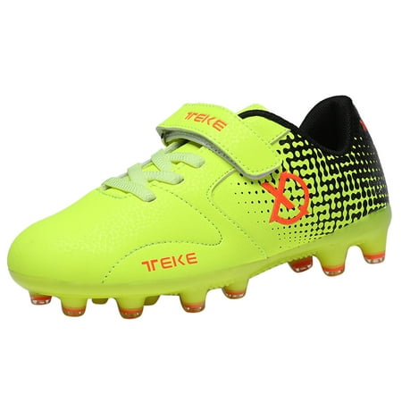 Boys Girls Outdoor Athletic Actual Combat Training Shoes Kids Turf Soccer Shoes Youth Hook and Look Comfortable and Breathable Non-slip Professional Sneaker (Little Kid/Big Kid)Yellow 33
Boys Girls Outdoor Athletic Actual Combat Training Shoes Kids Turf Soccer Shoes Youth Hook and Look Comfortable and Breathable Non-slip Professional Sneaker (Little Kid/Big Kid)Yellow 33