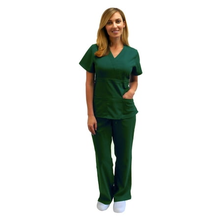 Ultra Soft Stretch Junior Mock Wrap Medical Scrub set 8119 9120
