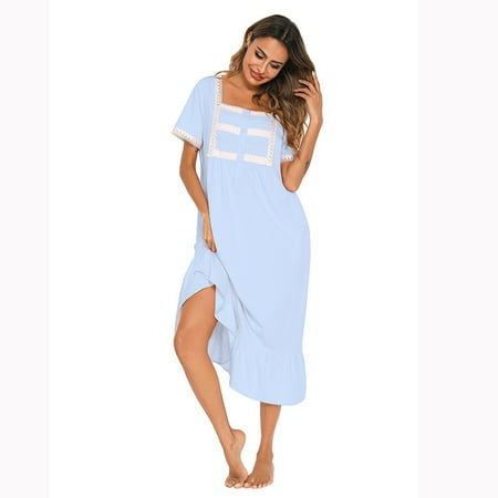 FEREMO Plus Size Sleep Shirt Womens Sleepwear Sleep Dress for Women 
FEREMO Plus Size Sleep Shirt Womens Sleepwear Sleep Dress for Women