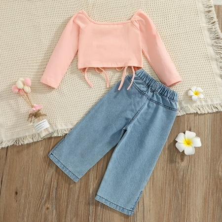 Cathalem Sweatpants And Shirt Kids Toddler Baby Girls Autumn Winter Solid Cotton Long Sleeve Denim Pants Tops Baby Girl Wrap Childrenscostume Red 3-4 Years
Cathalem Sweatpants And Shirt Kids Toddler Baby Girls Autumn Winter Solid Cotton Long Sleeve Denim Pants Tops Baby Girl Wrap Childrenscostume Red 3-4 Years