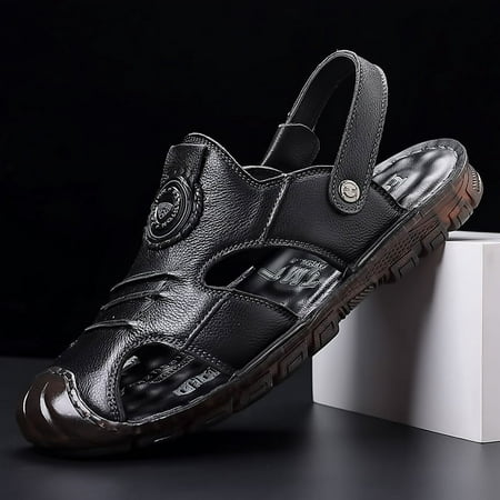 Men s Sandals Leather Open Toe Beach Sandal Outdoor Summer Sport Sandals A10
Men s Sandals Leather Open Toe Beach Sandal Outdoor Summer Sport Sandals A10
