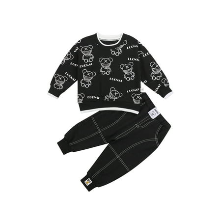 Sunisery Toddler Baby Boys Casual 2Pcs Clothes Long Sleeve Pullover Tops and Pants Outfits Black 6-12 Months
Sunisery Toddler Baby Boys Casual 2Pcs Clothes Long Sleeve Pullover Tops and Pants Outfits Black 6-12 Months