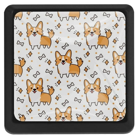 Ownta Square with Screws 3 Pcs for Cupboard Dressing Table Bookcase Drawer Pull Handle Cabinet Door Knobs Cute Corgi Dog Bones Pattern
Ownta Square with Screws 3 Pcs for Cupboard Dressing Table Bookcase Drawer Pull Handle Cabinet Door Knobs Cute Corgi Dog Bones Pattern
