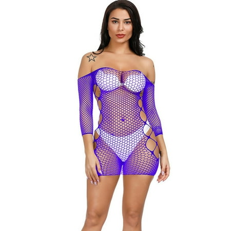 FreshLook Women s Sexy Transparent Mesh Underwear Dress Valentine s Nightgown Pajamas Purple / Free size
FreshLook Women s Sexy Transparent Mesh Underwear Dress Valentine s Nightgown Pajamas Purple / Free size