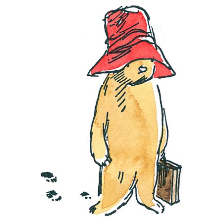 Marmont Hill Inc Peggy Fortnum 'Paddington Bear Footprints' Canvas Art - Multi-color