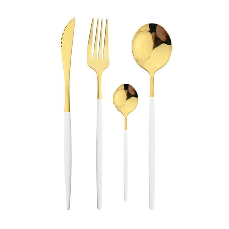 Mirror Silver Tableware Set Stainless Steel Cutlery Colorful Handle Knife Fork Spoon Dinner Dinnerware Gold Flatware Set Kitchen 
Mirror Silver Tableware Set Stainless Steel Cutlery Colorful Handle Knife Fork Spoon Dinner Dinnerware Gold Flatware Set Kitchen