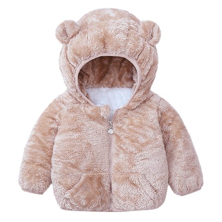 EHTMSAK Toddler Baby Boy Girls Fleece Ears Outerwear Children Long Sleeve Hooded Jackets Fall Winter Zip Up Coat Camel 1Y-5Y 120
EHTMSAK Toddler Baby Boy Girls Fleece Ears Outerwear Children Long Sleeve Hooded Jackets Fall Winter Zip Up Coat Camel 1Y-5Y 120