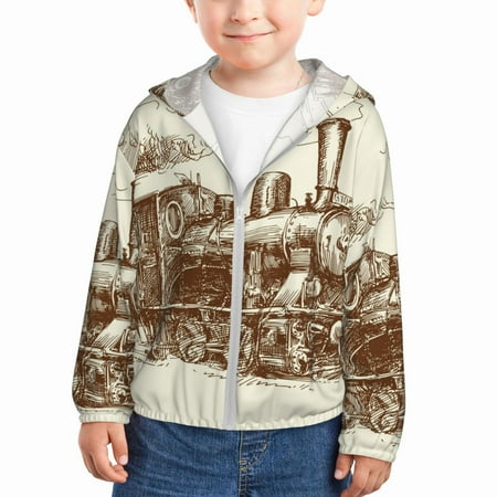 Goofa Train Printed Kids Zip-Up Hoodie Girls Boys UPF50+ Sun Protection Jacket Hooded Cooling Shirt-4 Years
Goofa Train Printed Kids Zip-Up Hoodie Girls Boys UPF50+ Sun Protection Jacket Hooded Cooling Shirt-4 Years