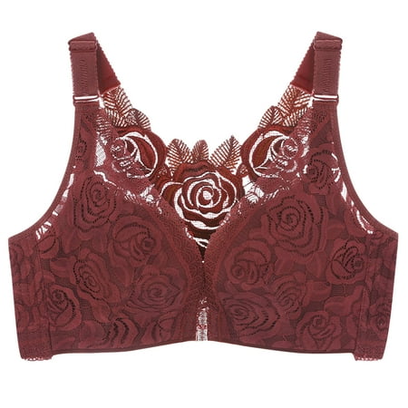 Woman s Lace Bra Front Closure Beauty Back Wirefree Push Up Bralette Hollow Out Underwear Soft Comfy Daily Bras
Woman s Lace Bra Front Closure Beauty Back Wirefree Push Up Bralette Hollow Out Underwear Soft Comfy Daily Bras