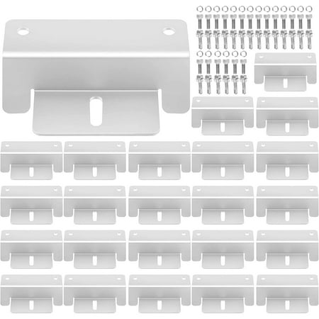 NULQelly Set of 24 Solar Panel Mounting Bracket Aluminum Alloy Solar Panel Z Brackets Kit with Nuts and Bolts Supporting Hardware for Solar Panel RV Roof Boat Caravans Off-Grid Silver
NULQelly Set of 24 Solar Panel Mounting Bracket Aluminum Alloy Solar Panel Z Brackets Kit with Nuts and Bolts Supporting Hardware for Solar Panel RV Roof Boat Caravans Off-Grid Silver