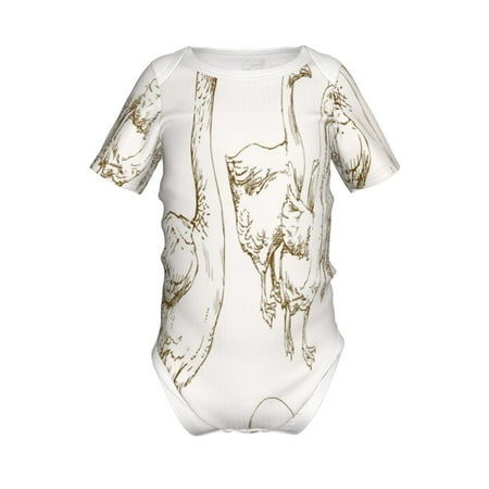 Yiaed Hand Drawn Goose Print Infant Climbing Short Sleeve Onesie One-Piece Baby Bodysuit Clothes 0-12 Months -18 Months
Yiaed Hand Drawn Goose Print Infant Climbing Short Sleeve Onesie One-Piece Baby Bodysuit Clothes 0-12 Months -18 Months