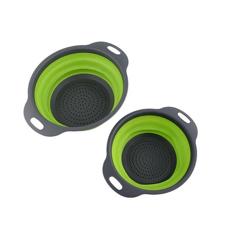 Collapsible Colander Set Round Silicone Kitchen Strainer Diameter Sizes29.5*22.5*2.5cm and30*24*2.5cm Perfect for Draining Pasta Vegetable fruit 2 PCS
Collapsible Colander Set Round Silicone Kitchen Strainer Diameter Sizes29.5*22.5*2.5cm and30*24*2.5cm Perfect for Draining Pasta Vegetable fruit 2 PCS