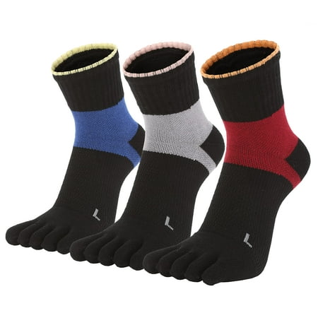 HONOW Women s Toe Socks Five Finger Crew Cotton Athleti Running (Pack of 3)
HONOW Women s Toe Socks Five Finger Crew Cotton Athleti Running (Pack of 3)