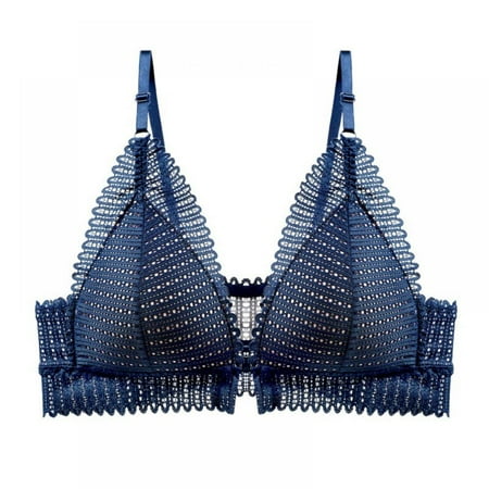 Summark Women Front Buckle Lace Bra Triangular Cup Gathered Bralet Without Underwire Adjustment Intimates
Summark Women Front Buckle Lace Bra Triangular Cup Gathered Bralet Without Underwire Adjustment Intimates