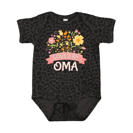 Inktastic Oma Loves Me Granddaughter Outfit for Girl Gift Baby Girl Bodysuit
