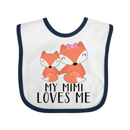 Inktastic My Mimi Loves Me Gift Baby Boy or Baby Girl Bib