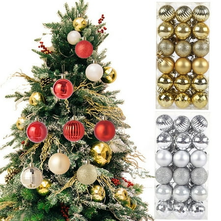 36Pcs 4cm Christmas Pendant Electroplating Fine Workmanship with Hanging Hole Colorfast Unbreakable Xmas Ornament Access
36Pcs 4cm Christmas Pendant Electroplating Fine Workmanship with Hanging Hole Colorfast Unbreakable Xmas Ornament Access