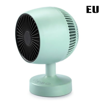 Desk Small Cooling and Heating Fan 3 Speeds and 120 Degree Pivoting Head for Bedroom Home Office Desk Green EU Plug
Desk Small Cooling and Heating Fan 3 Speeds and 120 Degree Pivoting Head for Bedroom Home Office Desk Green EU Plug