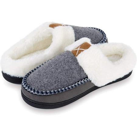 Mens Fuzzy Slippers Cozy Memory Foam Wool-Like Plush Fleece Lined House Slippers Warm Anti-Skid Indoor Outdoor Shoes
Mens Fuzzy Slippers Cozy Memory Foam Wool-Like Plush Fleece Lined House Slippers Warm Anti-Skid Indoor Outdoor Shoes