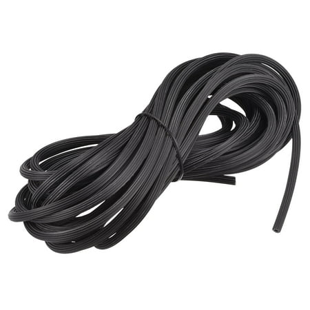 Uxcell 7.5M/24.61Ft Length PVC Screen Spline Retainer 6mm OD Black