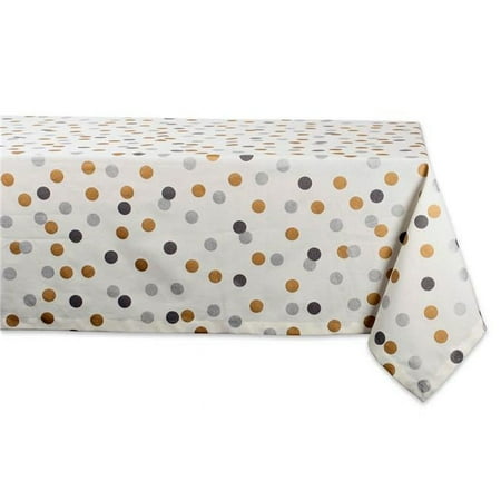 60 x 84 in. Metallic Confetti Tablecloth