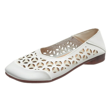 Mortilo Womens Shoes Summer Casual Retro Hollow Breathable Comfortable Flat Casual Shoes Single Shoes PU casual shoes for Women White
Mortilo Womens Shoes Summer Casual Retro Hollow Breathable Comfortable Flat Casual Shoes Single Shoes PU casual shoes for Women White