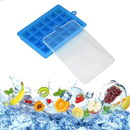 Ice-Cube Trays Silicone Silicone Ice-Cube Trays Molds With Lid For Freezer Removable And Stackable 24 Ice Cubes Per Trays 
Ice-Cube Trays Silicone Silicone Ice-Cube Trays Molds With Lid For Freezer Removable And Stackable 24 Ice Cubes Per Trays