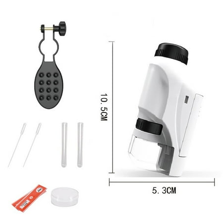 Portable Microscope for Children Pocket Microscope 60x - 120x Monocular with LED
Portable Microscope for Children Pocket Microscope 60x - 120x Monocular with LED