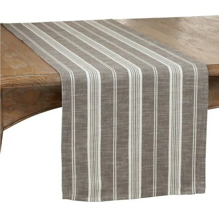 Fennco Styles Neutral Classic Multi Striped 100% Cotton Table Runner 16x72 Inch Grey
Fennco Styles Neutral Classic Multi Striped 100% Cotton Table Runner 16x72 Inch Grey