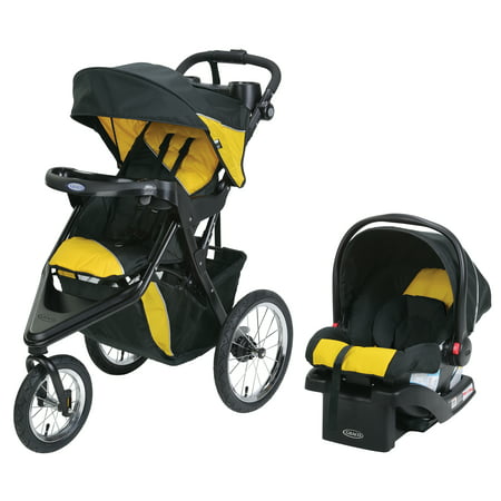 Graco Trax Jogger Click Connect Stroller Travel System, with SnugRide Click Connect 30 Infant Car Seat, Gold