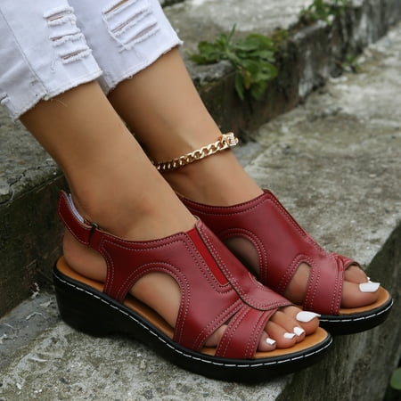 sckarle Summer Ladies Slippers Casual Women s Shoes Roman Fish Mouth Casual Wedges Sandals Wedge Platform Sandals Elastic Ankle Strap Cork Platform Sandals
sckarle Summer Ladies Slippers Casual Women s Shoes Roman Fish Mouth Casual Wedges Sandals Wedge Platform Sandals Elastic Ankle Strap Cork Platform Sandals