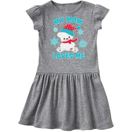 Inktastic Polar Bear My Mom Loves Me in Santa Hat with Snowflakes Gift Toddler Girl Dress
Inktastic Polar Bear My Mom Loves Me in Santa Hat with Snowflakes Gift Toddler Girl Dress