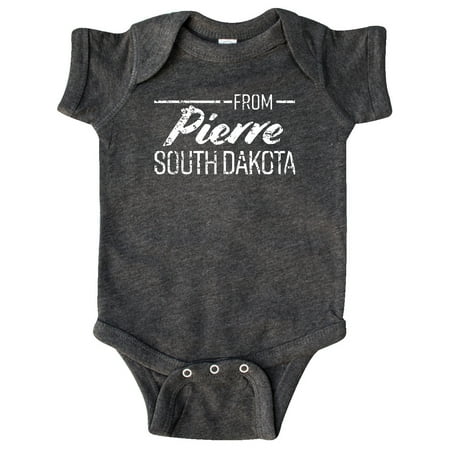 Inktastic From Pierre South Dakota in White Distressed Text Gift Baby Boy or Baby Girl Bodysuit
Inktastic From Pierre South Dakota in White Distressed Text Gift Baby Boy or Baby Girl Bodysuit