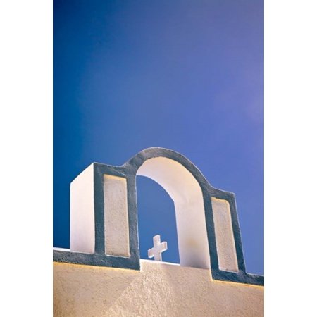 Arch Firostefani Santorini Greece Stretched Canvas - Adam Jones DanitaDelimont (23 x 35)