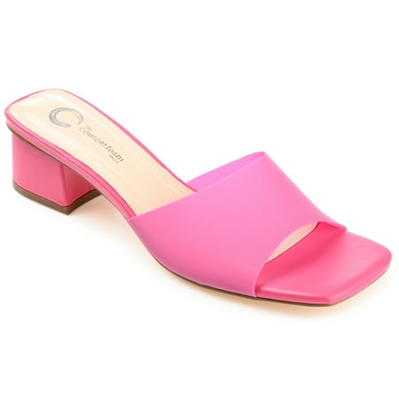 Journee Collection Womens Jaydin Tru Comfort Foam Slip On Block Heel Sandals