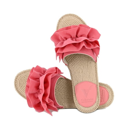 V+BENIE Women s Indoor Outdoor Espadrille Sandal Ruffle House Slippers for Women Pink
V+BENIE Women s Indoor Outdoor Espadrille Sandal Ruffle House Slippers for Women Pink