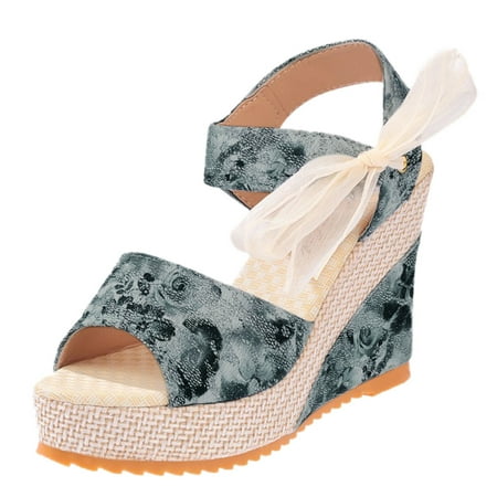 Womens Sandals Women S Ladies Platform Wedges Sandals Fashion Flower Lace-Up Shoes Footwear Women S Sandals Cloth Black 40
Womens Sandals Women S Ladies Platform Wedges Sandals Fashion Flower Lace-Up Shoes Footwear Women S Sandals Cloth Black 40