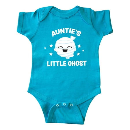 Inktastic Cute Auntie s Little Ghost with Stars Gift Baby Girl Bodysuit