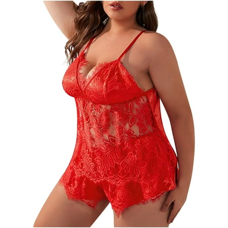 Summer Clearance Womens Pajamas WJSXC Pajamas for Women Women s Fashion Plus Size Sling Soild Sexy Lingerie Lace Nightwear Suit Red XXXXL
Summer Clearance Womens Pajamas WJSXC Pajamas for Women Women s Fashion Plus Size Sling Soild Sexy Lingerie Lace Nightwear Suit Red XXXXL