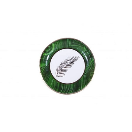 Malachite Palm Dessert Plates