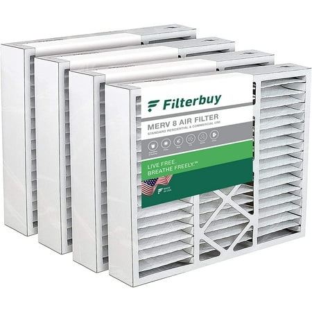 Filterbuy 20x25x5 MERV 8 Pleated HVAC AC Furnace Air Filters for Honeywell Lennox Carrier Bryant Day & Night and Payne (4-Pack)
Filterbuy 20x25x5 MERV 8 Pleated HVAC AC Furnace Air Filters for Honeywell Lennox Carrier Bryant Day & Night and Payne (4-Pack)
