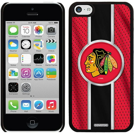 Chicago Blackhawks Jersey Stripe Design on iPhone 5c Thinshield Snap-On Case by Coveroo