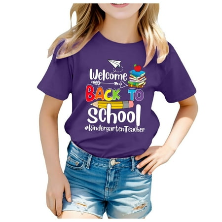 Kids School Season Back To School Season Printed Casual Short Sleeve Top T Shirt Bra Camisoles Tops Pack Girl Belt Buckle Long Sleeves for Girls Sports Shirts for Girls 14 Clothes Long Sleeve
Kids School Season Back To School Season Printed Casual Short Sleeve Top T Shirt Bra Camisoles Tops Pack Girl Belt Buckle Long Sleeves for Girls Sports Shirts for Girls 14 Clothes Long Sleeve