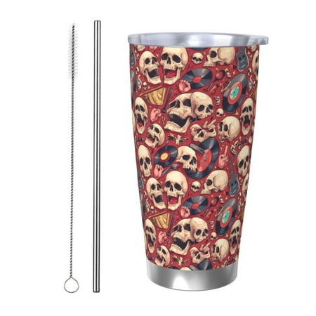 Lukts Skull record Guitar music for 20OZ Car Cup Stainless Steel Direct Drinking Straw Thermos Cup Suitable for Office Travel and Car-Straw Two-piece Set
Lukts Skull record Guitar music for 20OZ Car Cup Stainless Steel Direct Drinking Straw Thermos Cup Suitable for Office Travel and Car-Straw Two-piece Set