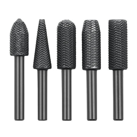 1/4 Shank Drill Bit Set Grinder Rasp File Woodworking Carving Rotary Burr Set