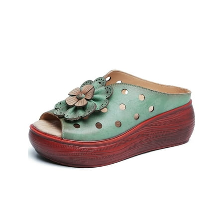 Eloshman Ladies Comfortable Floral Wedge Sandals Indoor&Outdoor Nonslip Vintage Summer Casual Shoes
Eloshman Ladies Comfortable Floral Wedge Sandals Indoor&Outdoor Nonslip Vintage Summer Casual Shoes