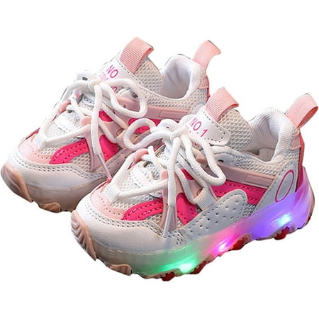 Light Up Shoes Toddler Girls Boys Lightweight LED Flashing Mesh Breathable Adorable Sneakers for Toddler/Little
Light Up Shoes Toddler Girls Boys Lightweight LED Flashing Mesh Breathable Adorable Sneakers for Toddler/Little