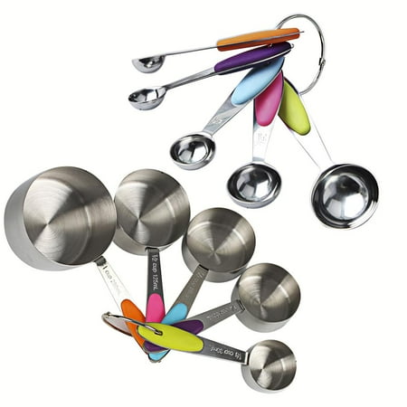 10pcs Stainless Steel Measuring Set Colorful Measuring Cups Spoons For Cooking Baking Seasoning
10pcs Stainless Steel Measuring Set Colorful Measuring Cups Spoons For Cooking Baking Seasoning